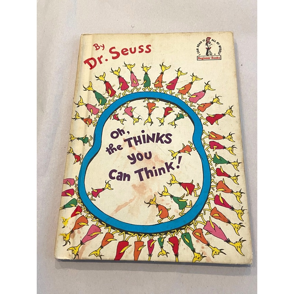 Dr. Seuss Oh The Thinks You Can Think! Hardcover 1975 First Edition Random House